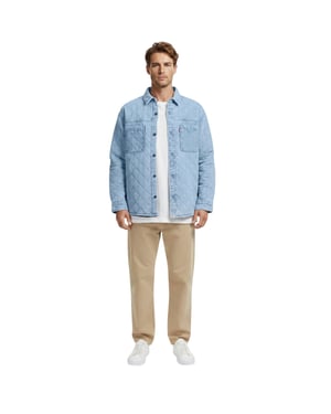 Levis Heren Ingleside-overhemdjas (Stonewash)