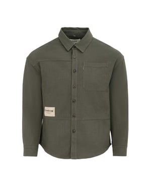 Firetrap Heren-shirt met logo, dik, met lange mouwen (Grijs)