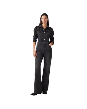 Levis Dames/Dames Denim Jumpsuit (Zwart)