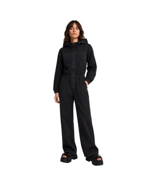 Timberland Dames Veneda Huppelbroek met Kap en Lange Mouwen (Zwart)