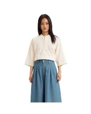 Levis Herenoverhemd van katoenpopeline (Wit)
