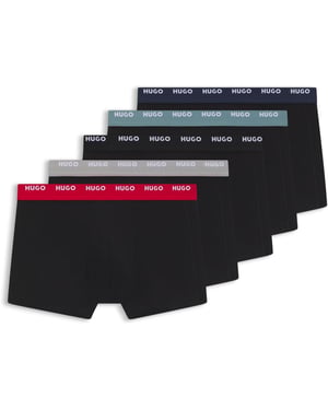Men's Hugo Trnk Five Pack in Black