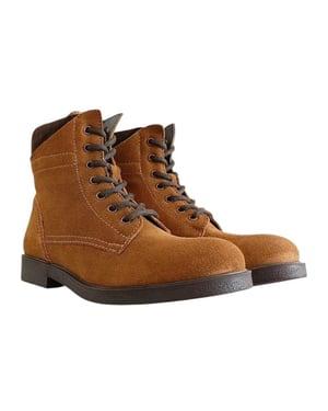 Firetrap Dames Mystic Leren Enkellaarsjes (Tan)