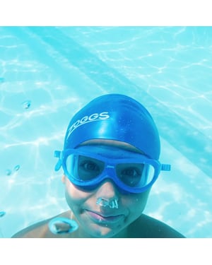 Zoggs Kinder/Kinder Phantom 2024 zwembril (Blauw/Wit)