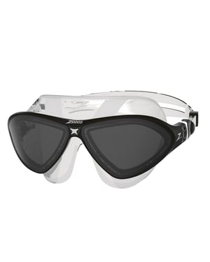 Zoggs Unisex Volwassenen Masker SNR Horizon Flex Zwembril (Zwart / helder)