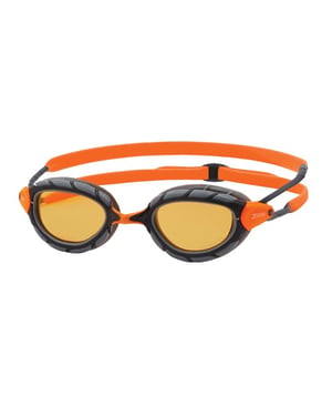 Zoggs Predator Pol Ultra zwembril voor volwassenen (Grijs/Oranje)