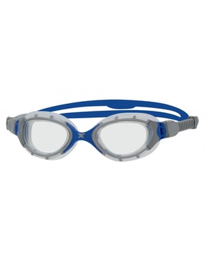 Zoggs Unisex volwassen Predator Flex zwembril (Grijs/Blauw)