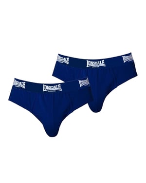 Lonsdale Heren Contrast Tailleband Slip (Set van 2) (Marine)