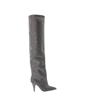 Steve Madden Dames Mazer R Leren Thigh-High Boots (Zwart)