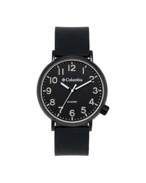 Columbia Analoog herenhorloge van Siliconen (Zwart)
