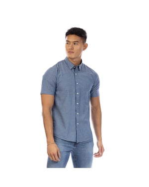 Peter Werth Heren Chambray Overhemd (Indigo)