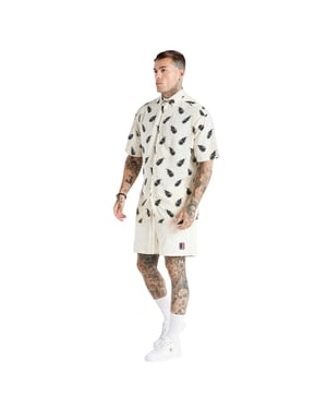 SikSilk Space Jam-shirt voor heren (Ecru)