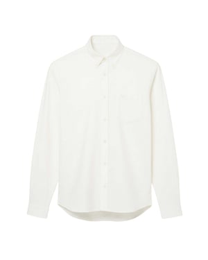 Lacoste Heren Katoenen Jersey Regular Shirt (Crème)