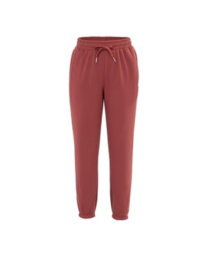 SoulCal Effen fleece joggingbroeken voor dames (Donkerrood)