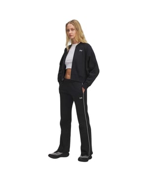 Under Armour Rival-joggingbroek met zijstrepen en uitlopende pijpen voor dames (Zwart)