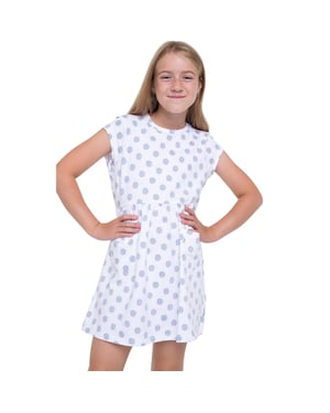 Trespass Casual jurk voor meisjes met stippen en strepen (Wit)