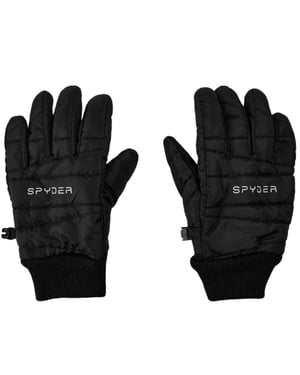 Spyder Gewatteerde skihandschoenen voor dames (Zwart)