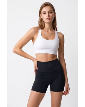 Hoge Taille Skinny Fietsshorts
