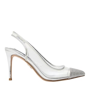 Steve Madden Dames/Dames Leena Metallic Sling Back Pompen (Zilver)
