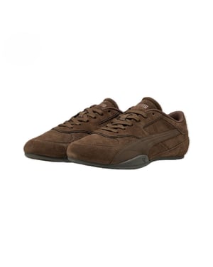 Puma Bella Mina Suède Dames Chocolade Sneakers