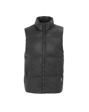 Firetrap Herenvest met PU-vulling (Zwart)