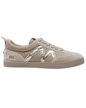 Steve Madden Dames Metallic Suède Sneakers (Paddestoel)
