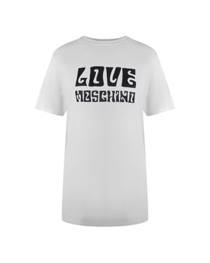 Love Moschino Dames/Dames Vet Logo T-Shirt (Wit)