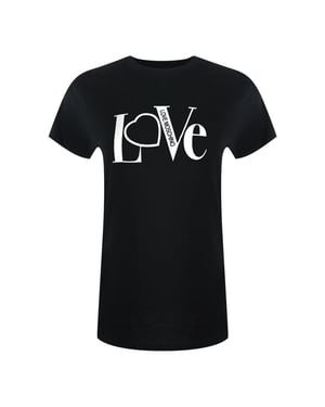 Love Moschino Dames/dames Katoenen T-shirt (Zwart)
