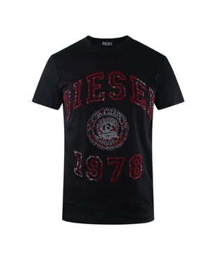 Diesel Unisex T-Shirt voor Volwassenen (Zwart)