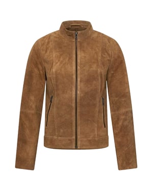 Elle Motorsuèdejas voor dames (Tan)