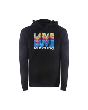 Love Moschino Dames/Dames Multi Logo Hoodie (Zwart)