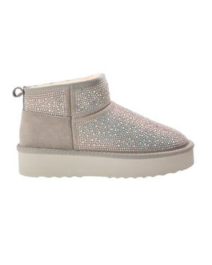 Steve Madden Clydes suède platformlaarzen voor dames (Grijze Salie)