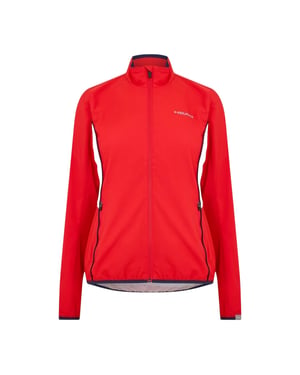 Head Dames Club Logo Volledige Rits Trainingsjack (Rood)