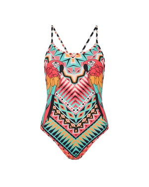 Zoggs Dames Starback All-Over Print Eénstuk Badpak (Multikleur)
