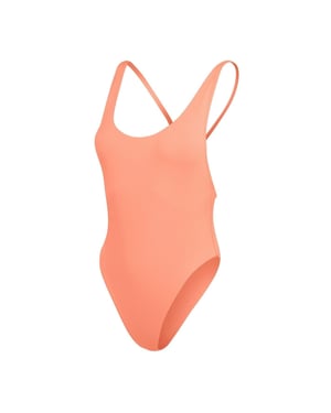 Speedo Dames/dames stevig ééndelig zwempak (Perzik)