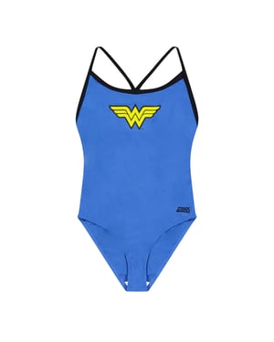 Zoggs Meisjes Wonder Woman Badpak (Blauw)