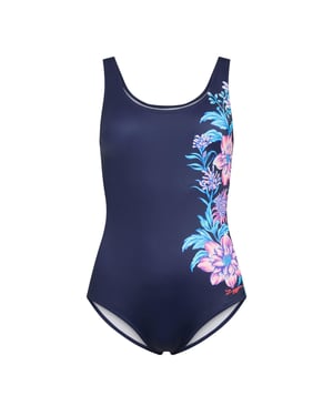 Zoggs Dames Roze Scoopback Zwempak (Blauw)