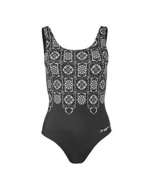 Zoggs Dames Sacred Craft Scoopback Eendelig Badpak (Zwart)