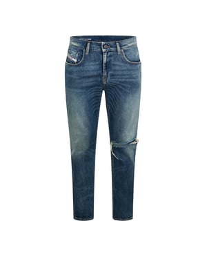 Diesel Heren Strukt Slim Jeans (Blauw Denim)