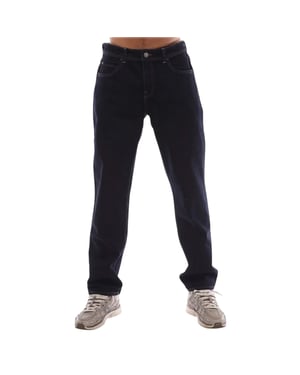 Original Penguin Slim-fit herenjeans met 5 zakken en een 'Rinse'-afwerking (Donkere Indigo)