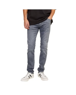 Jack And Jones Heren Liamevan 5-Pockets Slim Jeans (Grijze Denim)