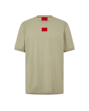 Hugo Diragolino T-shirt voor heren met logo op de borst (Pastelgroen)
