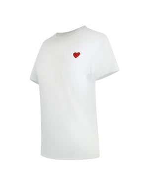 Love Moschino Unisex Hart Logo T-shirt voor volwassenen (Wit)