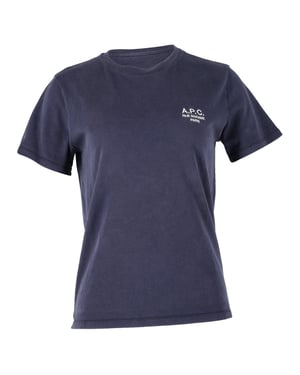A.P.C. Standard Rue Madame T-shirt in marineblauw katoen