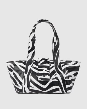 Maxi Shopper Savanna Zwarte Streep Tas