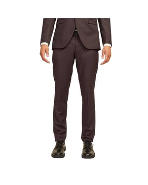 Jack And Jones Heren Solaris formele broek met rechte pijpen en slank model (Bruin)