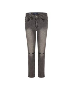 Criminal Damage SOS Ripped Skinny Jeans voor dames (Grijs)