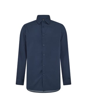 Scotch And Soda Herenoverhemd met lange mouwen en strepen (Marine)