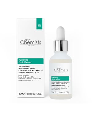 skinChemists Gezichtsserum voor de gevoelige huid: 5% drakenbloed, 3% centella asiatica, 30 ml