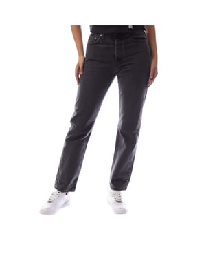 Levis 501-denimjeans met 5 zakken voor dames (Zwart)